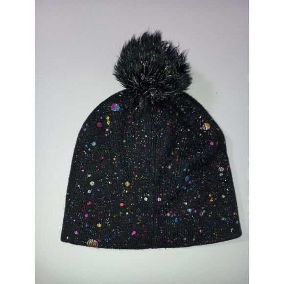 STAR WARS: Black Sparkle Knitted Beanie with Pom, One Size - Picture 3 of 4